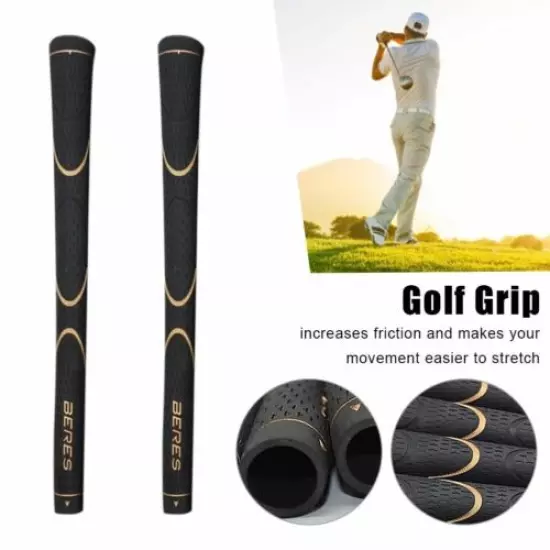 GOLF CLUB GRIPS Cover Wood Swing Rubber Handle Non Slip Replaceable Training