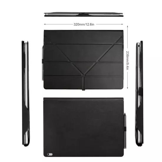 Surface Book 3 & 2 13.5" Magnetic Adjustable Foldable Stand Flip Leather Case