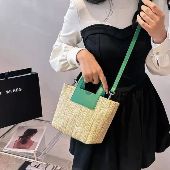 Straw Bags Women Summer Crossbody Bags Lady Travel Handbags Shoulder Bags