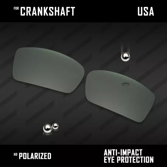 Anti Scratch Polarized Replacement Lenses for-Oakley Crankshaft OO9239 Options