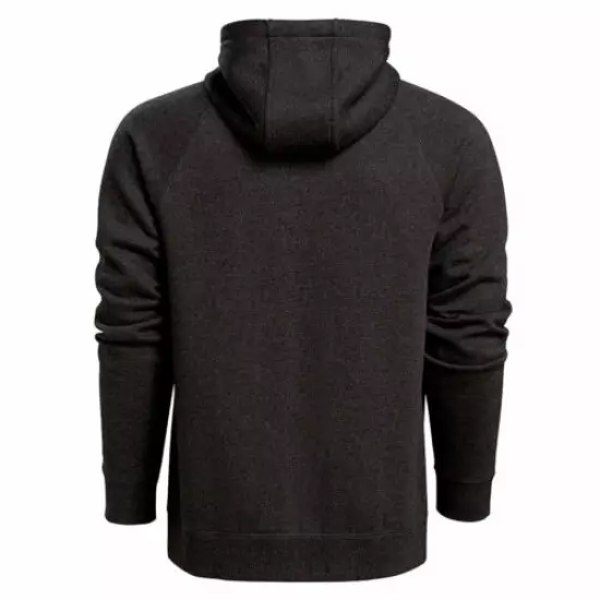 VORTEX Men's Core Logo Full Zip Comfort Charcoal Heather Hoodie (221-33-CHH)