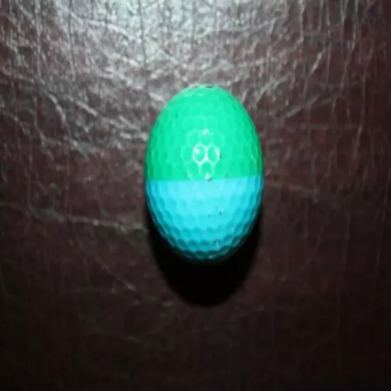 VINTAGE GREEN AND TEAL PING EYE 2 GOLF BALL 