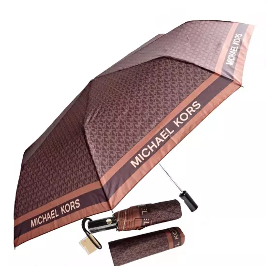 Michael Kors Umbrella Travel Braun New