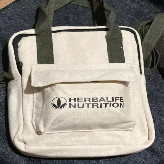 Herbalife Nutrition Hemp Messenger Crossbody Bag Includes 2 Bonus Accessories