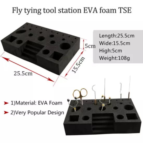 Maxcatch Fly Tying Tool Organizer/Station/Bar Tool Post Caddy Rotating DIY 
