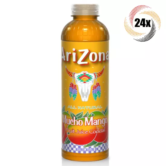 24x Bottles Arizona Mucho Mango Natural Fruit Juice Cocktail | 20oz | Vitamin C