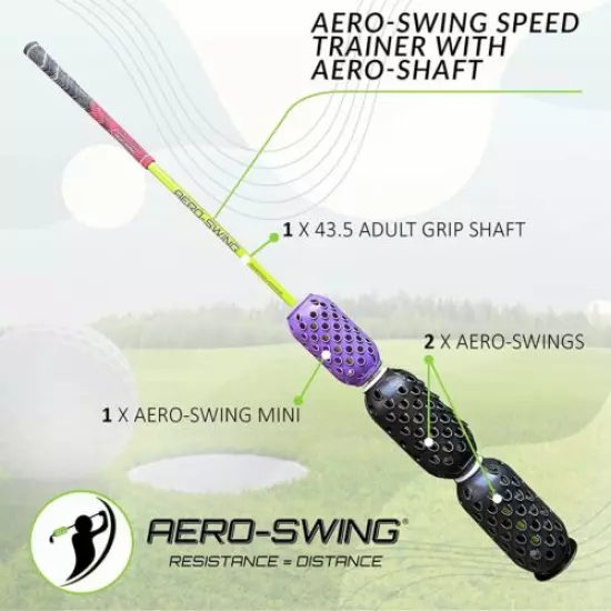 AERO-SWING - Aero-Shaft Swing Speed Training System