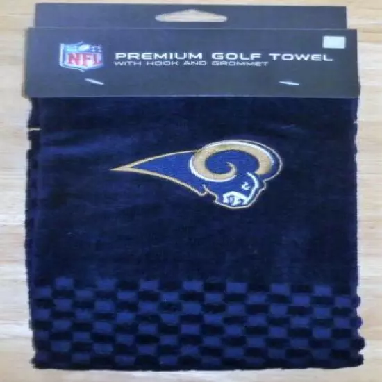 NFL Embroidered Tri-fold Towel - Los Angeles Rams LA Golf 