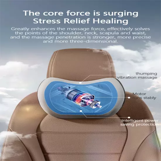 Car Single Headrest Lumbar Support Neck Pillow Lumbar Cushion Car Seat Support 