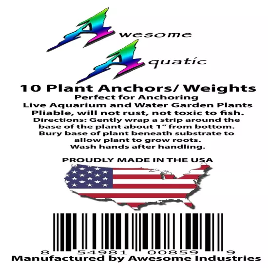 Plant Anchors/Weights Strips Lead Ribbon Live Plants Weight Anchor Aquarium (...