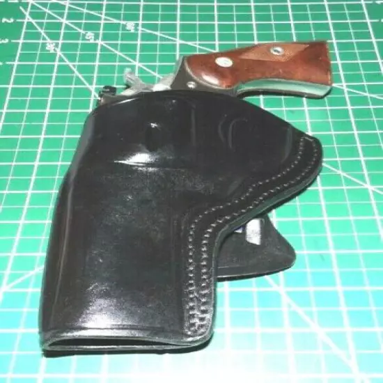 Tagua PD3-1216 LH Black Leather Open Top Paddle Holster for Ruger 4.2" GP100