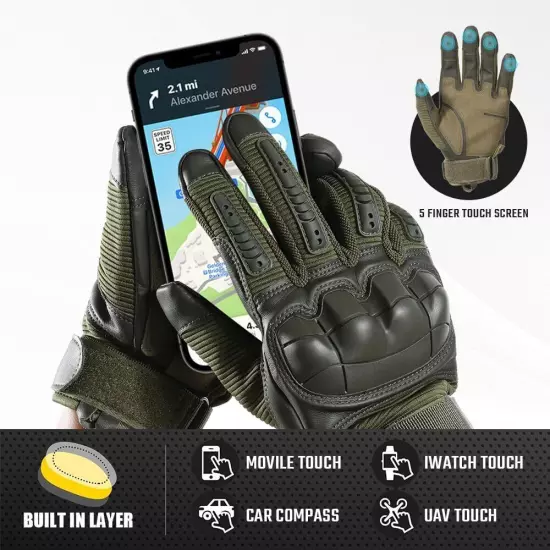 Tactical Gloves Touch Screen Full Finger Gloves Military Combat Airsoft Hunting