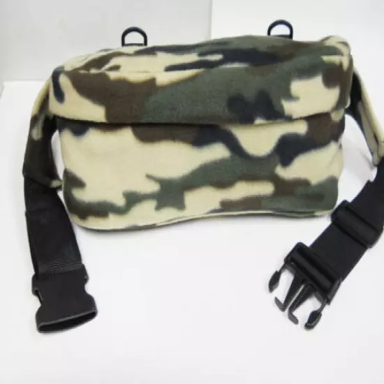 Quiet FANNY PACK Camouflage Waterproof Lined, Archery Hunting Photography 15"