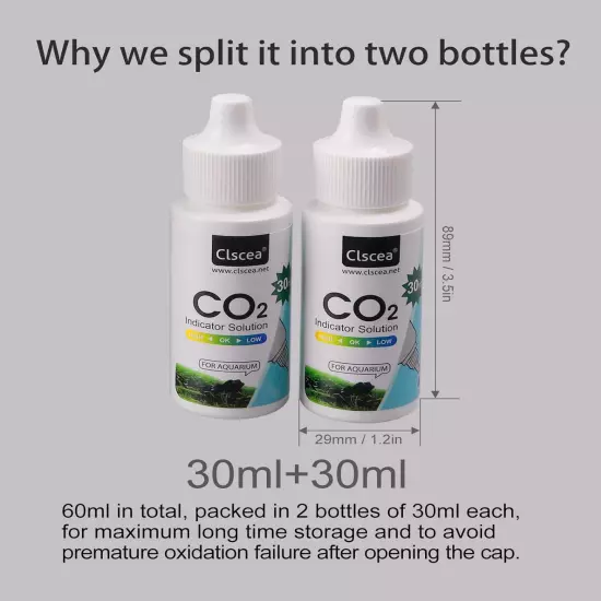 CO2 Indicator Solution Drop Checker Solution for Aquarium 60Ml