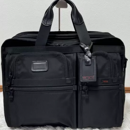 Kiwami Tumi Alpha Expandable Organizer Business Bag Black