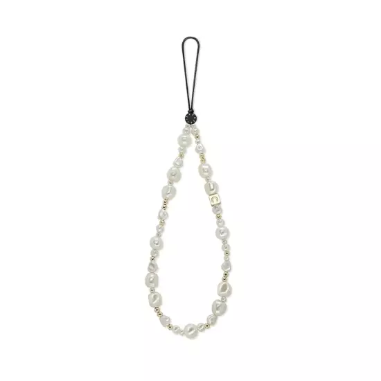 Phone Strap Charm - Classic Pearl