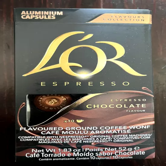 270 L'or nespresso capsules "Espresso Chocolate Flavor" 27 boxes