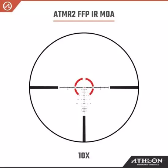 Athlon Ares ETR 1-10x24 UHD Riflescope ATMR2 FFP IR MOA Reticle w/ Cleaning Pen