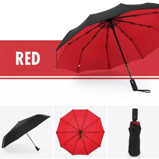 Windproof Double Layer Fully Automatic Resistant Umbrella