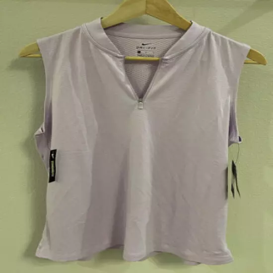 Nike Women’s Dry Blade Sleeveless Polo Lilac Size XLarge AJ5227-543 MSRP $60 NWT