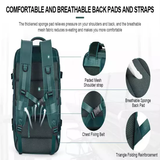 Travel Backpack Bag 35L Hand Luggage Suitcase Weekender Bag Men Women