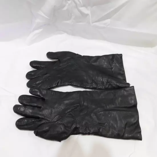 PORTOLANO High wrist leather gloves with cashmere lining Size 7.5