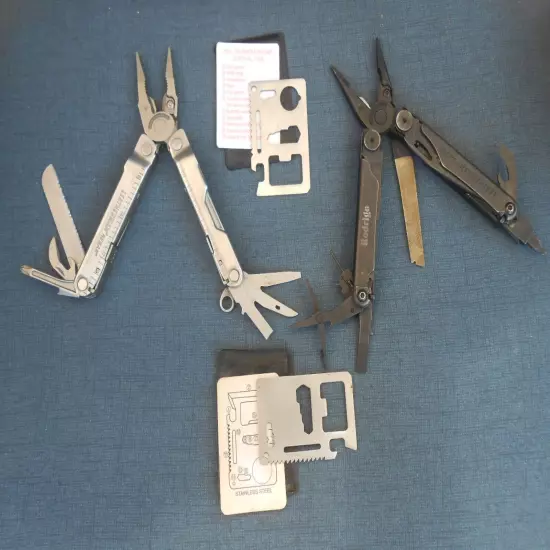 Leatherman Wave Plus N rebar Folding Multi Tools n 2 others