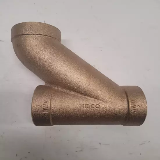 Nibco 812 2"x2"x2" DWV Long Turn Tee WYE Cast Bronze