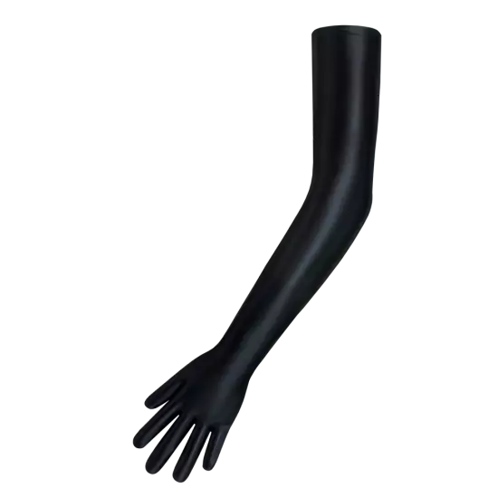 Women Stretch Glossy Shiny Gloves,Spandex,Extra Long Opera Gloves Evening Party