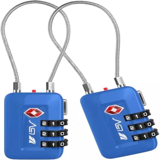 TSA Approved Luggage Travel Lock, Set-Your-Own Combination Lock for School Gym L