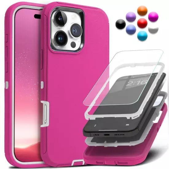 Shockproof Heavy Duty Case For iPhone 16 15 14 Plus 13 12 11 Pro Max Rug Cover