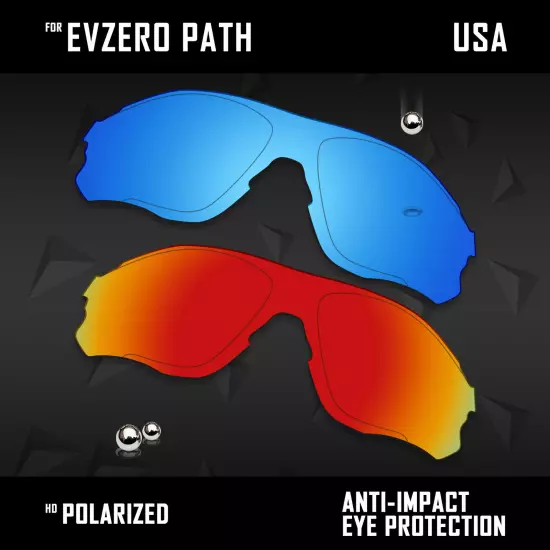 Anti Scratch Polarized Replacement Lenses for-Oakley EVZero Path OO9313 Options