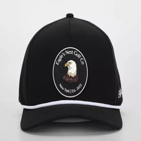 Rope Snapback Golf Hat/Cap Eagle's Nest Golf Co. (Black)