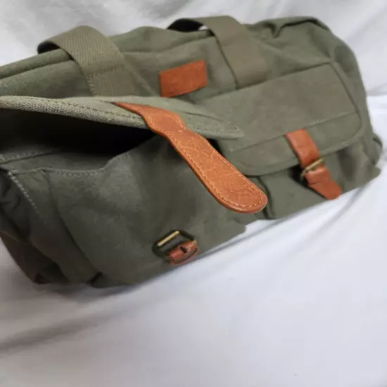 Portage Classic Travel Gear Bag Duffel Heavy Canvas Shoulder Tote - Green