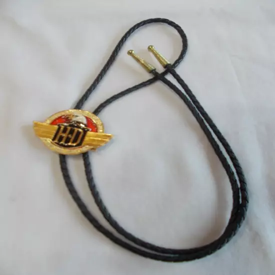 Genuine~Harley Davidson~Bolo Tie~Motorcycle~Biker~Tie~Rodeo~Jewelry~Old Stock