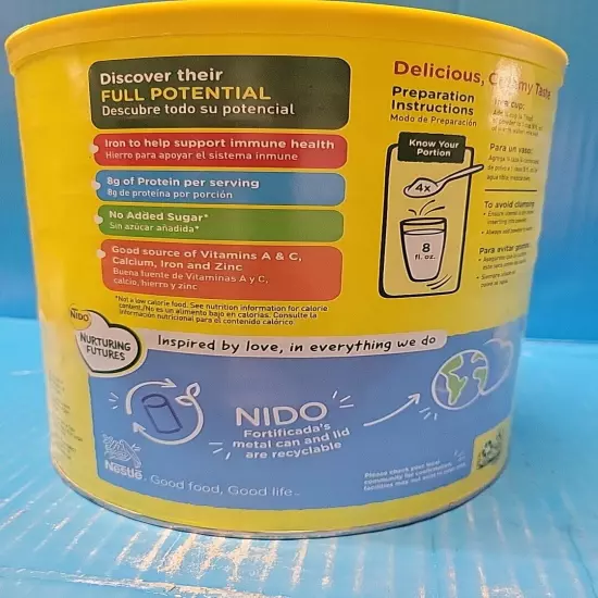 Nestle Nido Fortificada Powdered Milk Drink - 4.85lbs