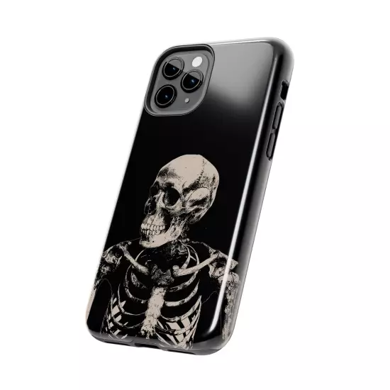 Dark Skeleton Skull Tough iPhone & Samsung Galaxy Cases Cover, Gift For Men