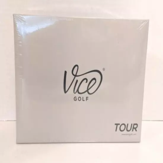 Vice Tour Premium Golf Balls, White (12 Balls) New Sealed