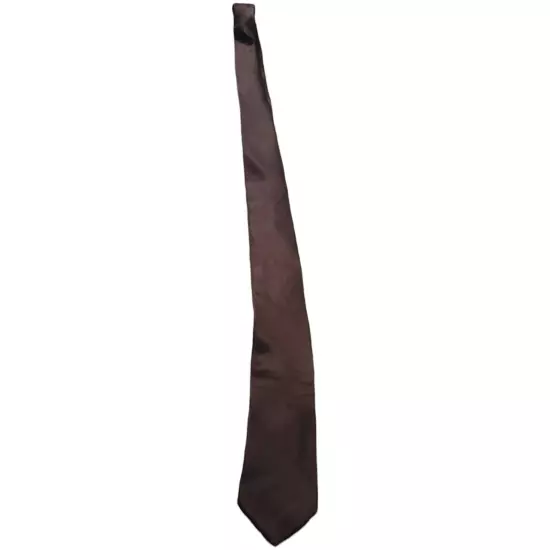 Croft & Barrow Men's Neck Tie 100% Silk 57" L 3.75" W Brown