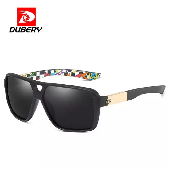 DUBERY Pilot Polarized Sunglasses Men Driving Fishing Sun Glasses Women Mirror