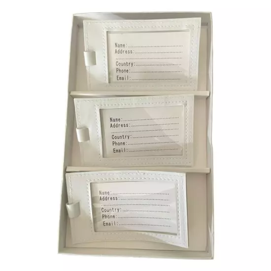 Francesca's Newlywed Luggage Tags. 3 Black & White Tags (Mr, Mrs, More Mrs)