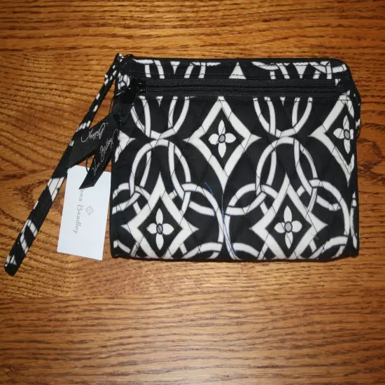 Vera Bradley FRONT ZIP WRISTLET wallet credit card holder case clutch travel NEW