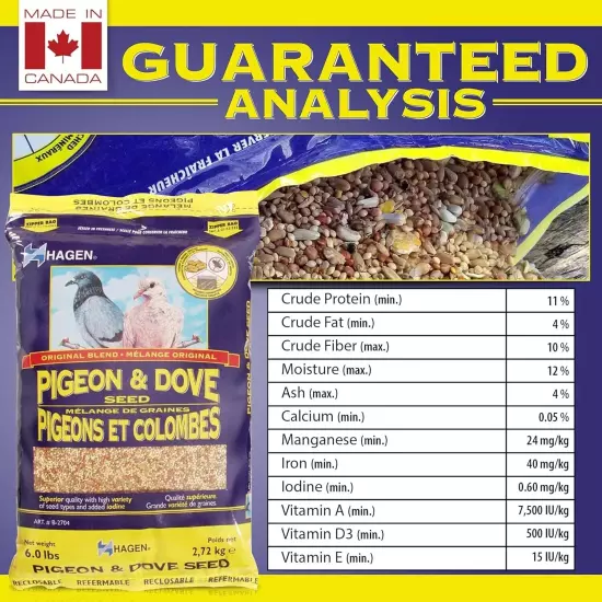 Hagen Pigeon & Dove Seed, Nutritionally 6 Pound (Pack of 1), Original version