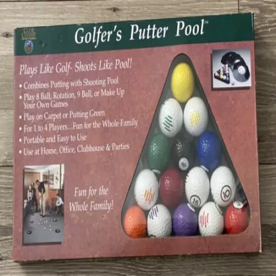 Club Champ Golfer’s Putty Pool Play Like Golf Shoot Like Pool.