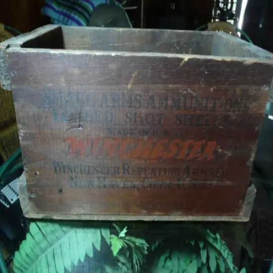 Vintage Winchester Ammunition Box, crate.