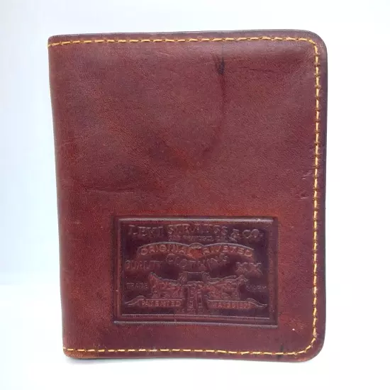 Levi Strauss & Co. Cowhide Leather Wallet Bi-Fold Vintage