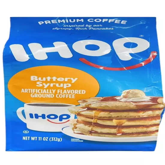 IHOP Buttery Syrup Flavored PREMIUM Coffee & Chocolate Chocolate Chip 11 Oz Bags