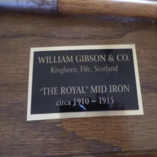 ANTIQUE GIBSON MID-IRON CLUB RESTORED BY MEL LEWIS 