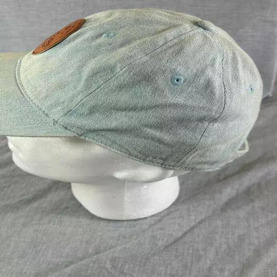 Ron Jon Hat Men Surf Shop Distressed Denium Strapback Hat Emblem