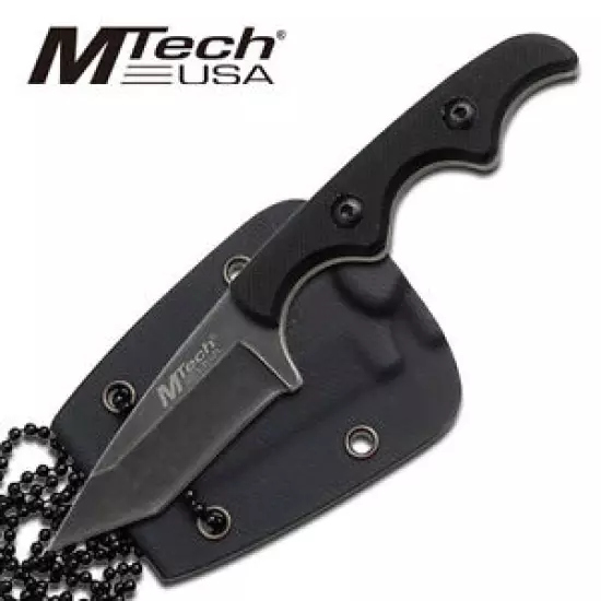 MTech Black Fixed Knife With G10 Handle MT-673 5 inch Overall New